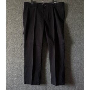 St. John's‎ Bay Super Stretch Comfort Mens Sz 40x30 Straight Fit Pant Black NWT